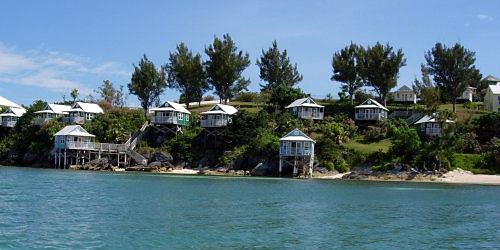 Over-the-water bungalows, Bermuda.