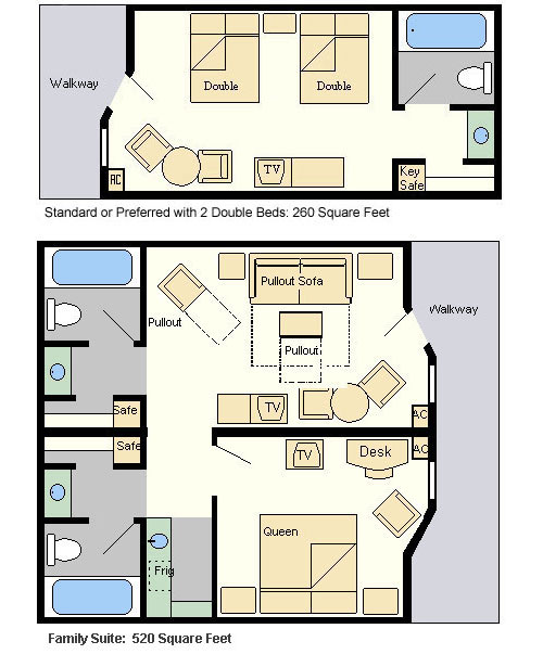 Disney All-Star Music Room Configurations