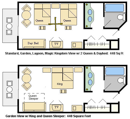 Disney Grand Floridian Resort Room Configurations