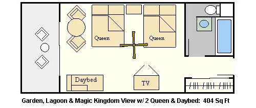 Disney Polynesian Resort Room Configurations