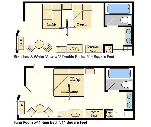 Disney Port Orleans French Quarter Room Configurations