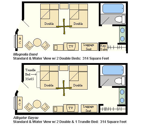 Disney Port Orleans Riverside Room Configurations