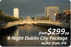 4-nights in Dublin for $299 including airfare