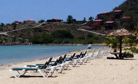 Hurricane Cove Bungalow Rentals Nevis overlooking Oualie Beach